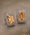 Orya Jewellery ZirconStud Earrings-Yellow