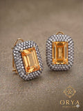 Orya Jewellery ZirconStud Earrings-Yellow