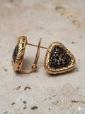 Orya Jewellery Stud Earrings-Black