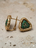 Orya Jewellery Stud Earrings-Green