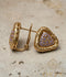 Orya Jewellery Stud Earrings-Purple