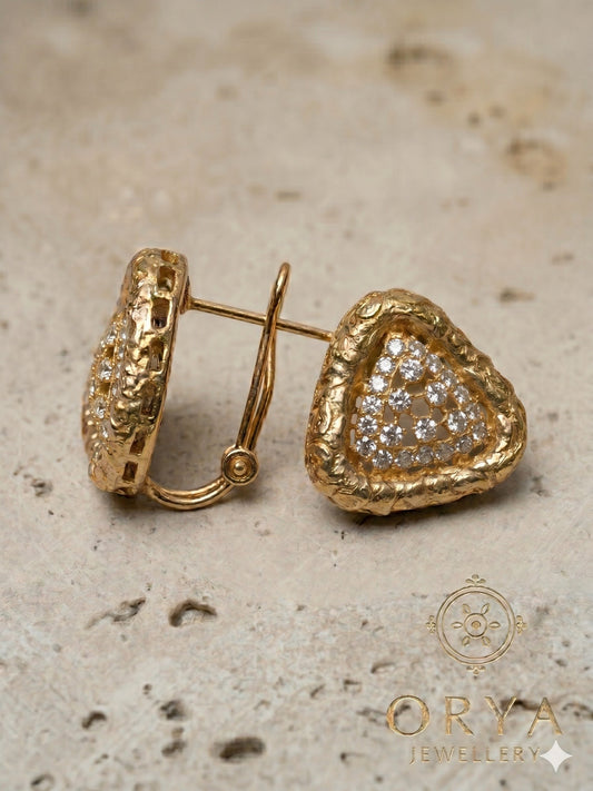 Orya Jewellery Stud Earrings-White