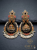 Orya Jewellery Jhumka Pearl Earrings-Multi