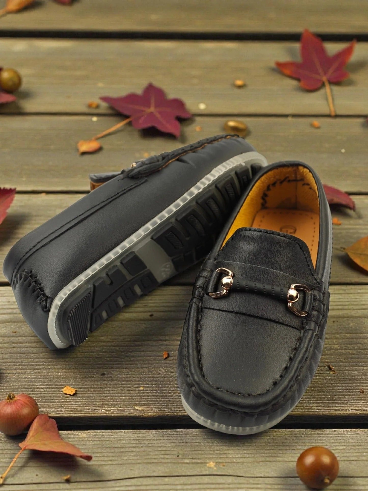 Black -Mum n Bub Baby Boy Loafers-Prewalk Loafers Gucci
