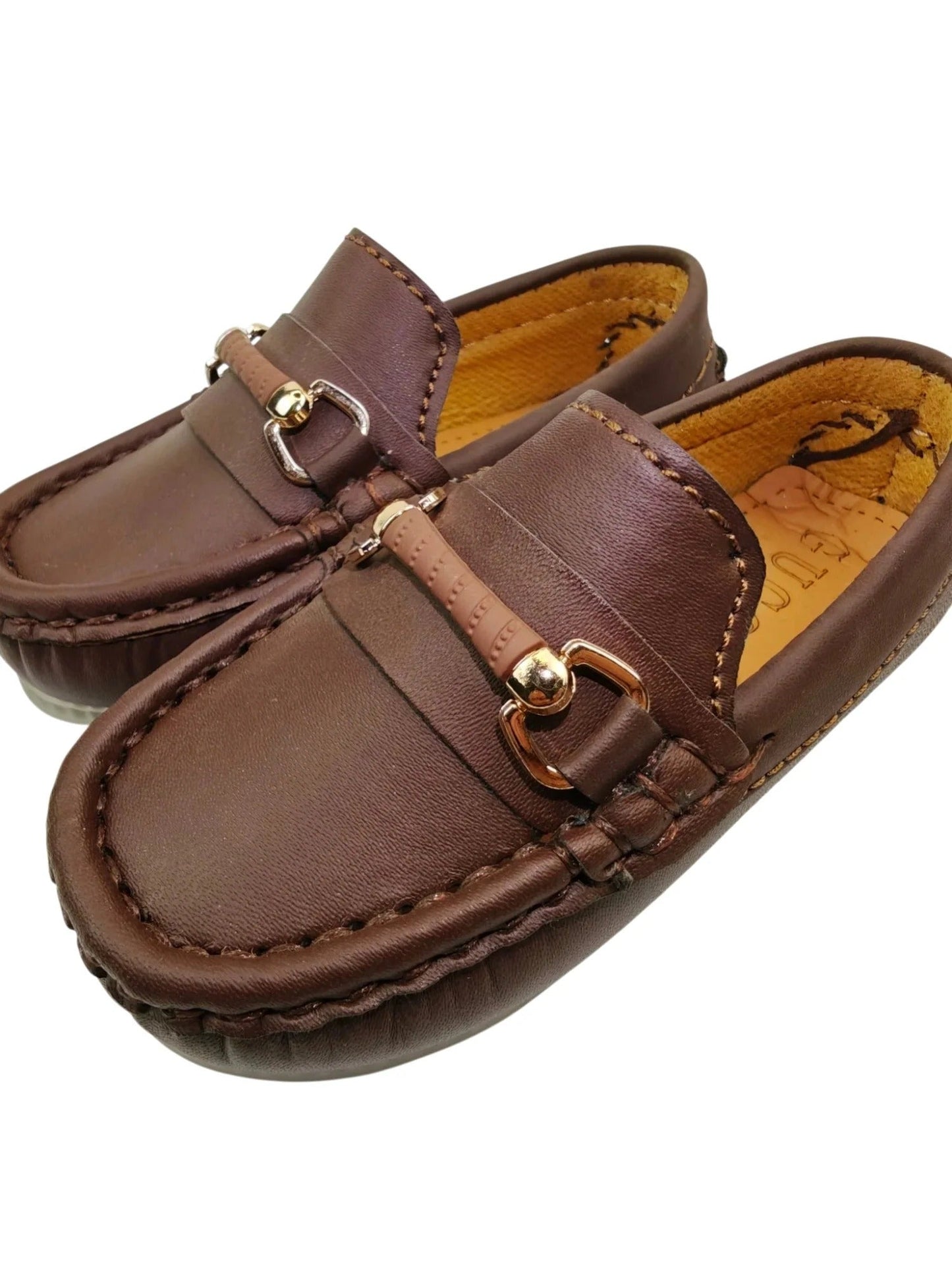  Brown-Mum n Bub Baby Boy Loafers-Prewalk Loafers Gucci