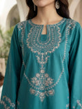 Green and white-Pyara Jora Lawn Embroidered Stitched 2-Piece Suit-Kiran