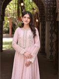 Pink Manahil Arts Chiffon Embellished Stitched 3-Piece Suit-Serene BlushManahil Arts Chiffon Embellished Stitched 3-Piece Suit-Serene Blush