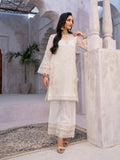 Ivory Manahil Arts Chiffon Embellished Stitched 3-Piece Suit-Pearl Serenity