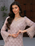Lilac Manahil Arts Chiffon Embellished Stitched 3-Piece Suit-Lilac Opulence