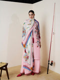 Pink-Jugnu By Hussain Rehar Pret SS26-Edit II Cotton Embroidered Stitched 3-Piece Suit-Piran