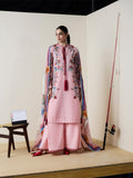 Pink-Jugnu By Hussain Rehar Pret SS26-Edit II Cotton Embroidered Stitched 3-Piece Suit-Piran