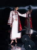 White-Jugnu By Hussain Rehar Pret SS26 Edit IV Cotton Embroidered Stitched 3-Piece Suit-Ariki