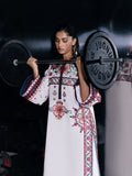 White-Jugnu By Hussain Rehar Pret SS26 Edit IV Cotton Embroidered Stitched 3-Piece Suit-Ariki