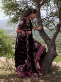 Black Hussain Rehar Jinan'26 Lawn Embroidered Unstitched 3-Piece Suit-Kashmala