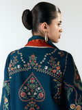 Green-Jugnu By Hussain Rehar SS26 Edit III Cotton Embroidered Unstitched 3-Piece Suit-Agna