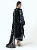 Black-Jugnu By Hussain Rehar SS26 Edit III Cotton Embroidered Unstitched 3-Piece Suit-Ari