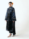 Black-Jugnu By Hussain Rehar SS26 Edit III Cotton Embroidered Unstitched 3-Piece Suit-Ari