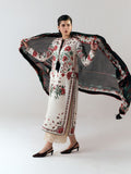 White-Jugnu By Hussain Rehar SS26 Edit III Cotton Embroidered Unstitched 3-Piece Suit-Inali