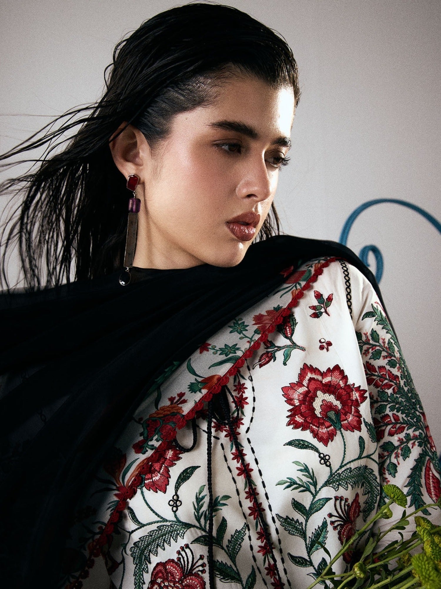 White-Jugnu By Hussain Rehar SS26 Edit III Cotton Embroidered Unstitched 3-Piece Suit-Inali