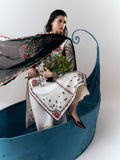 White-Jugnu By Hussain Rehar SS26 Edit III Cotton Embroidered Unstitched 3-Piece Suit-Inali