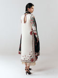 White-Jugnu By Hussain Rehar SS26 Edit III Cotton Embroidered Unstitched 3-Piece Suit-Inali