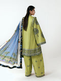 Green-Jugnu By Hussain Rehar SS26 Edit III Cotton Embroidered Unstitched 3-Piece Suit-Mai