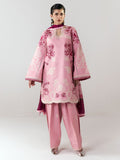 Pink-Jugnu By Hussain Rehar SS26 Edit III Cotton Embroidered Unstitched 3-Piece Suit-Nanya