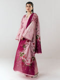 Pink-Jugnu By Hussain Rehar SS26 Edit III Cotton Embroidered Unstitched 3-Piece Suit-Nanya