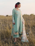 Mint Green Hussain Rehar Jinan'26 Lawn Embroidered Unstitched 3-Piece Suit-Talia