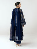 Blue-Jugnu By Hussain Rehar SS26 Edit III Cotton Embroidered Unstitched 3-Piece Suit-Tiva