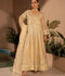 Manahil Arts Organza Embellished Maxi-N4-Butter Cream