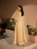Cream Manahil Arts Organza Embellished Stitched 3-Piece Suit-N4-Butter Cream