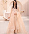 Manahil Arts Chiffon Embellished Maxi-L-025-Peach