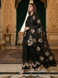 Black-Pyara Jora Lawn Embroidered Stitched 3-Piece Suit-Tehzeeb