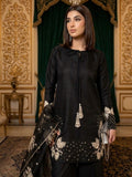 Black-Pyara Jora Lawn Embroidered Stitched 3-Piece Suit-Tehzeeb