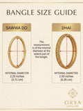Orya Jewellery Gold Bangle Set-Champagne B12