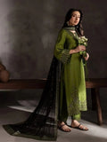 Green-Pyara Jora Lawn Embroidered Stitched 3-Piece Suit-Ezma