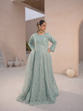 Grey-Manahil Arts Net Embellished Lehenga Set-L-004-GREY
