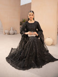 Black-Manahil Arts Net Embellished Lehenga Set-L-004-Black