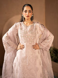 Lilac-Manahil Arts Organza Embellished Stitched 3-Piece Suit-K-183-Lilac