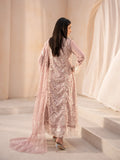 Lilac Manahil Arts Chiffon Embroidered Stitched 4-Piece Suit-K-113-Tea Pink