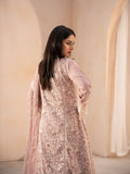 Lilac Manahil Arts Chiffon Embroidered Stitched 4-Piece Suit-K-113-Tea Pink