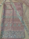 Pink-Duas Boutique Net Embellished Unstitched 2-Piece Suit
