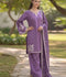 Pyara Jora Lawn Embroidered Stitched 3-Piece Suit-Royal