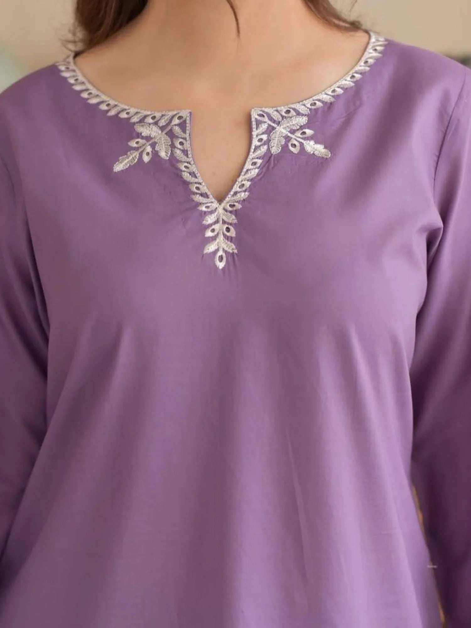 Lilac-Pyara Jora Lawn Embroidered Stitched 3-Piece Suit-Royal