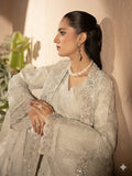 Manahil Arts Crepe Embellished Stitched 4-Piece Suit-Style Code:198-Off White