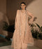 Manahil Arts Organza Embellished Stitched 4-Piece Suit-198-Peach
