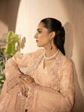 Peach Manahil Arts Crepe Embellished Stitched 4-Piece Suit-Style Code:198-Peach