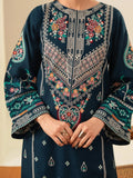 Blue-Ayat Closet Lawn Embroidered Stitched 3-Piece Suit-Dur-e-Fishan