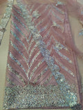 Pink-Duas Boutique Net Embellished Unstitched 2-Piece Suit